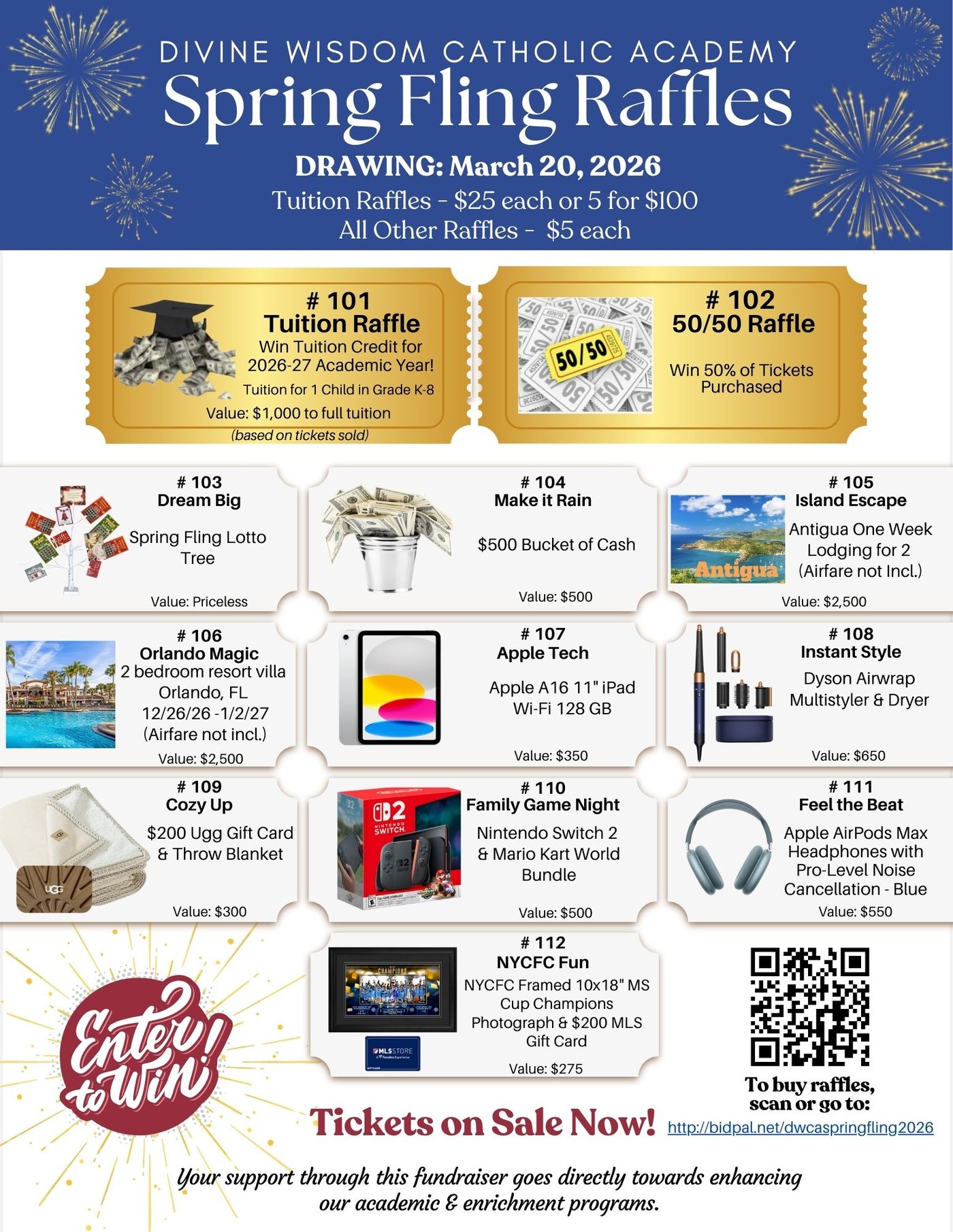 Divine Raffle Spring Fling 2026 - Divine Wisdom Catholic Academy